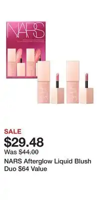 Nordstrom NARS Afterglow Liquid Blush Duo $64 Value offer