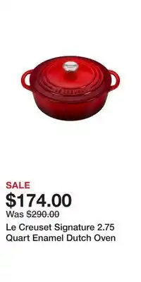 Nordstrom Le Creuset Signature 2.75 Quart Enamel Dutch Oven offer