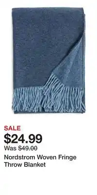 Nordstrom Nordstrom Woven Fringe Throw Blanket offer