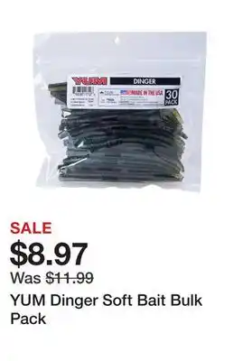Dick's Sporting Goods YUM Dinger Soft Bait Bulk Pack offer