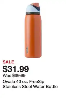 Dick's Sporting Goods Owala 40 oz. FreeSip Stainless Steel Water Bottle offer