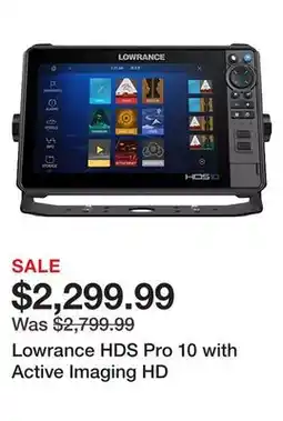 Dick's Sporting Goods Lowrance HDS Pro 10 with Active Imaging HD offer