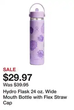 Dick's Sporting Goods Hydro Flask 24 oz. Wide Mouth Bottle with Flex Straw Cap offer