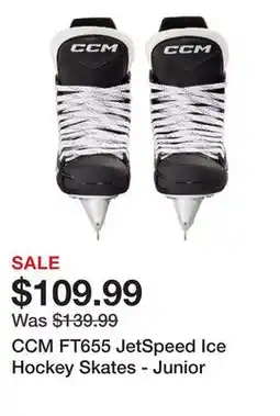 Dick's Sporting Goods CCM FT655 JetSpeed Ice Hockey Skates - Junior offer