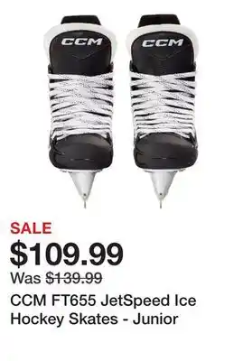 Dick's Sporting Goods CCM FT655 JetSpeed Ice Hockey Skates - Junior offer