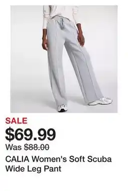 Dick's Sporting Goods CALIA Women's Soft Scuba Wide Leg Pant offer