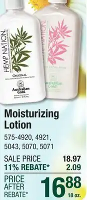 Menards Moisturizing Lotion offer