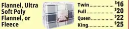 Ocean State Job Lot Flannel Sheets offer
