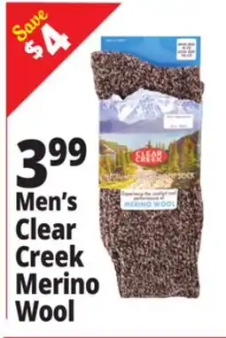Ocean State Job Lot Clear Creek Men's Merino Wool Boot Socks offer
