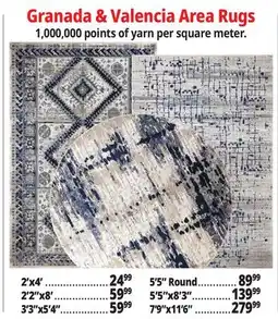 Ocean State Job Lot Granada & Valencia Area Rugs offer