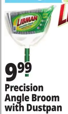 Ocean State Job Lot Libman Precision Angle Broom with Dustpan offer