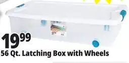 Ocean State Job Lot Sterilite Wheeled Latch Top Storage Box 56 Qt offer