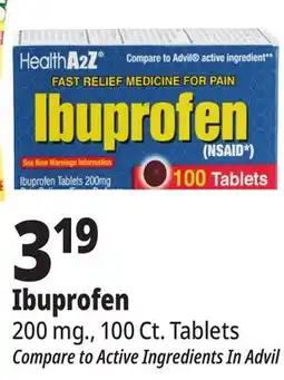 Ocean State Job Lot Ibuprofen offer
