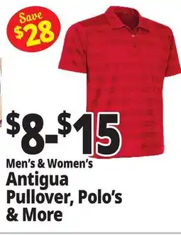 Ocean State Job Lot Men's & Women's Antigua Pullover, Polo's & More offer
