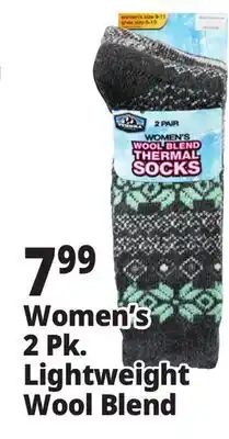 Ocean State Job Lot Women's 2 Pk. Lightweight Wool Blend offer