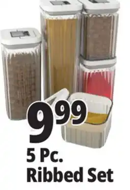 Ocean State Job Lot 5 Pc. Ribbed Set offer