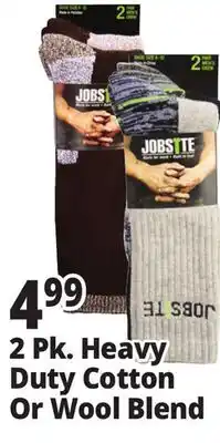 Ocean State Job Lot 2 Pk. Heavy Duty Cotton Or Wool Blend offer