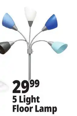Ocean State Job Lot 5 Light Floor Lamp offer