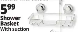 Ocean State Job Lot Chrome Shower Basket with Suction offer
