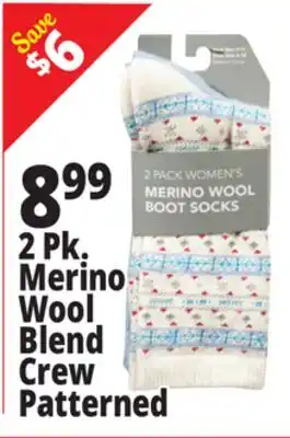 Ocean State Job Lot Women's Merino Wool Active Socks 2 Pack offer