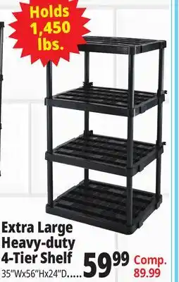 Ocean State Job Lot Extra Large Heavy Duty 4 Shelf offer