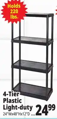 Ocean State Job Lot Maxit 5-Tier Heavy-Duty Plastic Shelving Unit offer