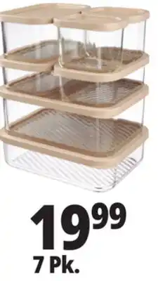 Ocean State Job Lot Home Living 7-Piece Glass Storage Set offer