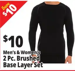 Ocean State Job Lot Men's & Women's 2 Pc. Brushed Base Layer Set offer