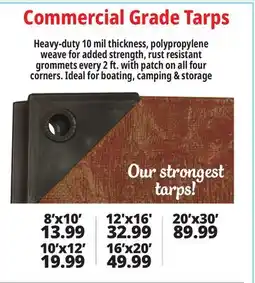 Ocean State Job Lot Commercial Grade Tarps offer