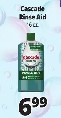 Ocean State Job Lot Cascade Rinse Aid 16 oz offer