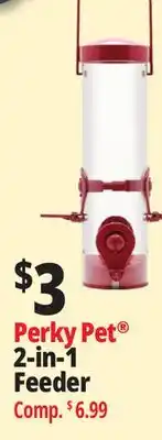 Ocean State Job Lot Perky Pet 2-in-1 Feeder offer