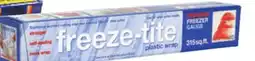 Ocean State Job Lot freeze-tite Premium Freezer Gauge Plastic Wrap 315 Sq ft offer