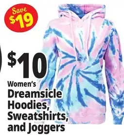 Ocean State Job Lot Women's Dreamsicle Hoodies, Sweatshirts, and Joggers offer