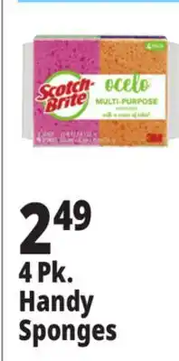 Ocean State Job Lot Scotch-Brite Ocelo Multi-Purpose 3M Sponges 4 Count offer