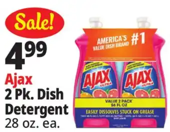 Ocean State Job Lot Ajax 2 Pk. Dish Detergent offer
