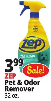 Ocean State Job Lot ZEP Pet Stain and Odor Remover 32 oz offer