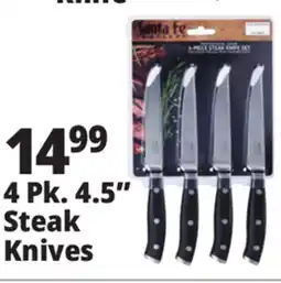 Ocean State Job Lot Santa Fe Professional Grade Steak Knife Set 4 Piece offer