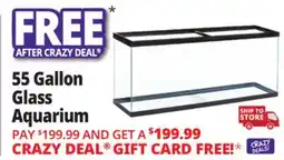 Ocean State Job Lot Aqua Culture 55-Gallon Glass Aquarium Starter Kit offer