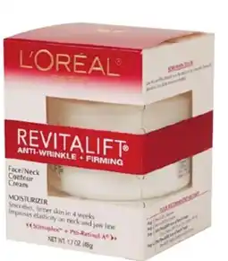 Ocean State Job Lot L'Oreal Revitalift Anti-Wrinkle + Firming Face/Neck Contour Cream 1.7 oz offer