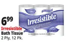 Ocean State Job Lot Irresistible Soft Impressions Bath Tissue 12 Count offer