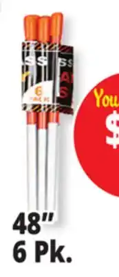 Ocean State Job Lot 48 Fiberglass Driveway Stakes 6 Count offer
