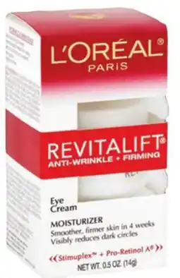Ocean State Job Lot L'Oreal Revitalift Anti-Wrinkle + Firming Eye Cream Moisturizer .5 oz offer