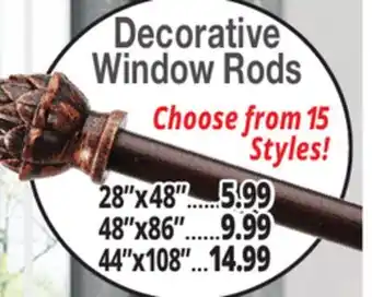 Ocean State Job Lot Window Rods offer