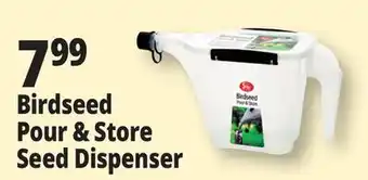 Ocean State Job Lot Birdseed Pour & Store Dispenser offer