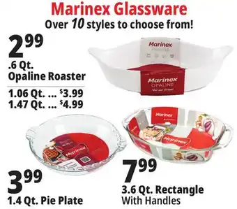 Ocean State Job Lot Marinex Glassware offer