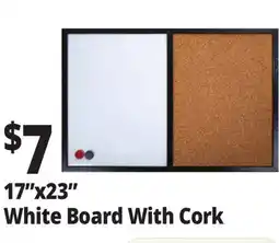 Ocean State Job Lot 17x23 White Board With Cork offer