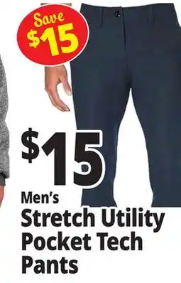 Ocean State Job Lot Men's Stretch Utility Pocket Tech Pants offer