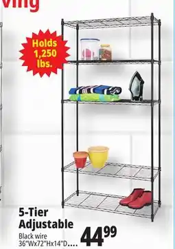 Ocean State Job Lot 5-Tier Household Wire Shelving offer