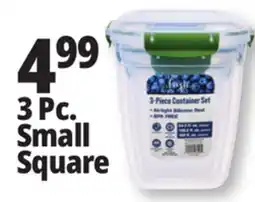 Ocean State Job Lot Think Fresh Square Food Storage Container Set offer