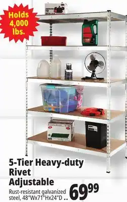 Ocean State Job Lot 5-Tier Heavy-duty Rivet Adjustable offer